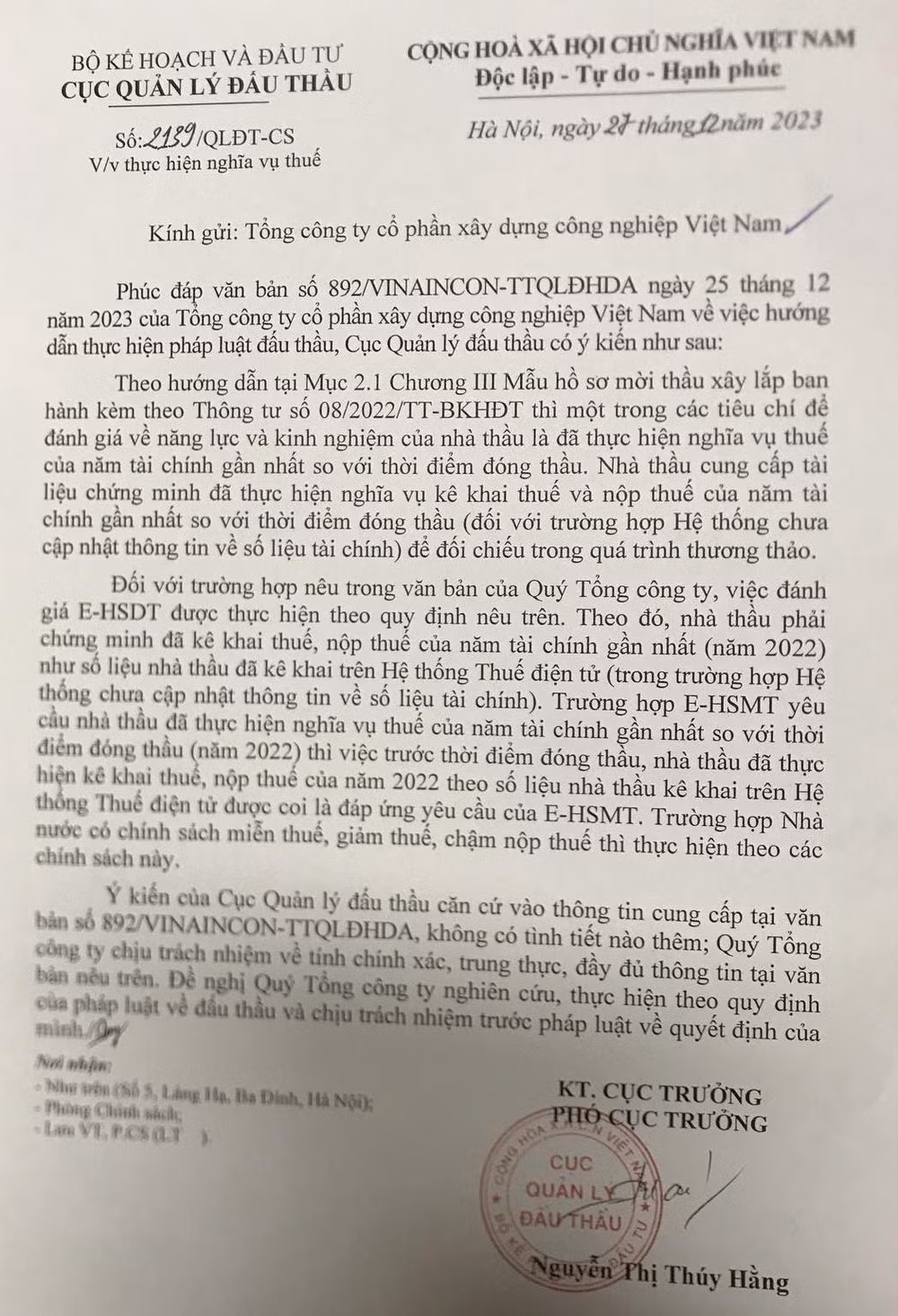 vinaincon yeu cau bqlda dtxd cac cong trinh giao thong tinh tuyen quang lam ro li do truot thau hinh 2