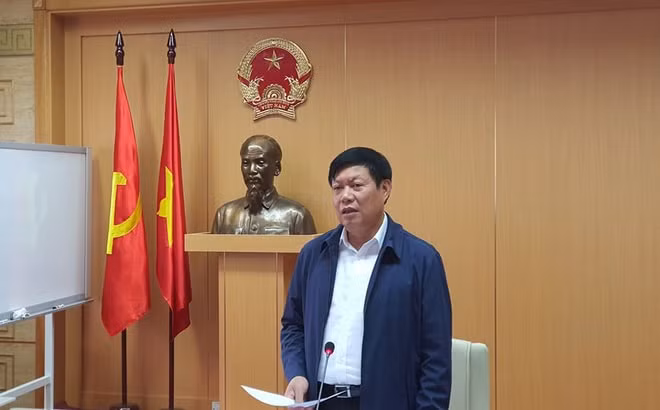 Thứ trưởng Bộ Y tế Đỗ Xuân Tuyên phát biểu tại hội nghị. Ảnh: ND