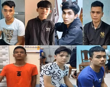 Các đối tượng bị khởi tố liên quan vụ đua xe trái phép khiến 2 chiến sỹ công an quận Sơn Trà hy sinh.