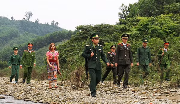 Lực lượng Công an, Quân đội Nghệ An phối hợp tuần tra bảo đảm an ninh, quốc phòng