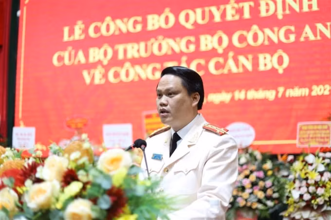 Tân Giám đốc Công an tỉnh Đắk Nông Đại tá Bùi Quang Thanh.