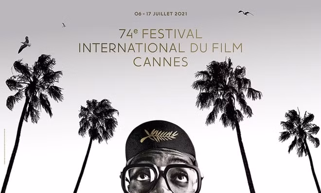 Hình ảnh của Chủ tịch Hội đồng giám khảo LHP Cannes - đạo diễn da màu người Mỹ Spike Lee trên poster chính thức.