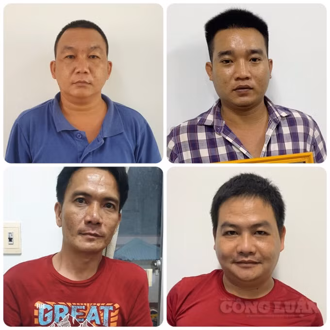 4 đối tượng vừa bị khởi tố, bắt tạm giam - Nguồn: Tiến Tầm