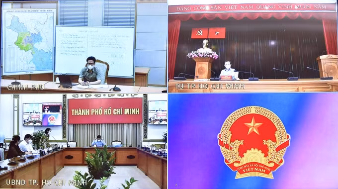 Quang cảnh cuộc giao ban.