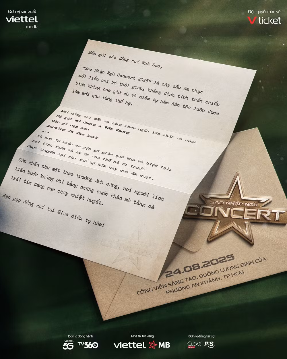 Những ca khúc nhạc đỏ như "Cô gái mở đường" sẽ xuất hiện trong Sao nhập ngũ Concert