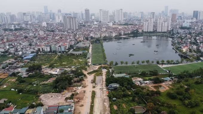 UBND quận Hoàng Mai là chủ đầu tư xây dựng tuyến đường nối từ đường Vành đai 2,5 đến UBND phường Hoàng Văn Thụ. Ảnh minh họa