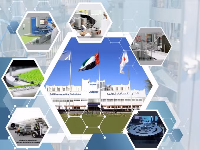 Nhà máy sản xuất Julphar Gulf Pharmaceutical Industries.