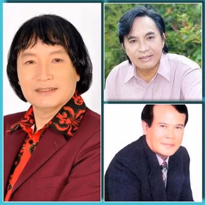 NSƯT Minh Vương, Thanh Tuấn và cố NSƯT Giang Châu. Ảnh: Internet