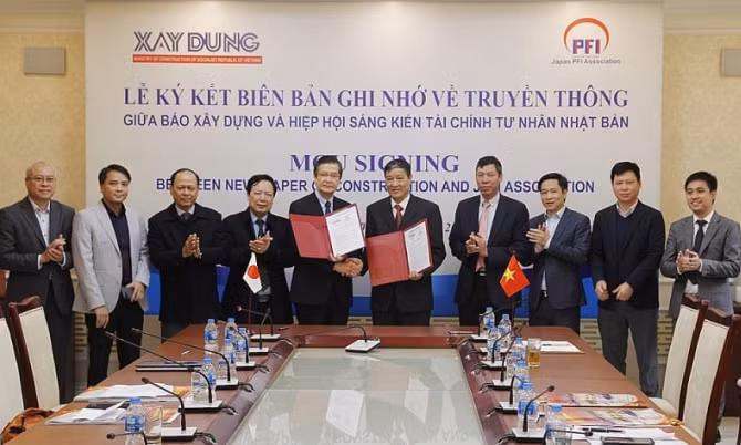 Báo Xây dựng hợp tác truyền thông với Hiệp hội sáng kiến tài chính tư nhân Nhật Bản