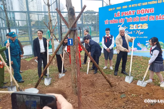 Phường Đại Mỗ rộn ràng hưởng ứng ‘Tết trồng cây’ đầu Xuân Bính Ngọ 2026