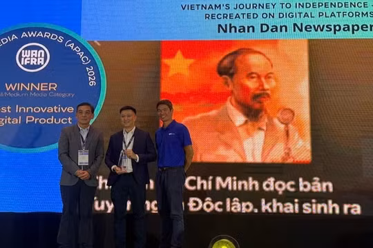 Báo Nhân Dân đoạt "cú đúp" tại giải Báo chí Kỹ thuật số châu Á 2026