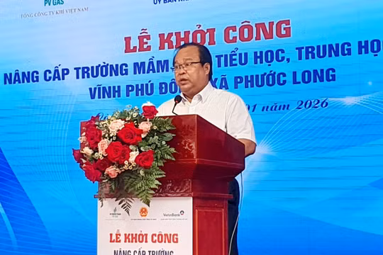 Cà Mau khởi công nâng cấp cụm trường liên cấp Vĩnh Phú Đông