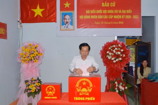 Bầu cử tại An Giang: 60/102 xã, phường, đặc khu có 100% cử tri đi bỏ phiếu