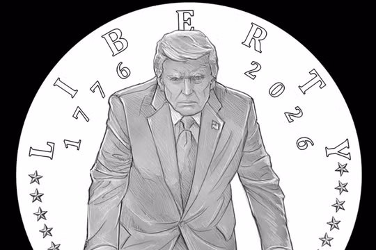 Mỹ phê duyệt đồng xu vàng in chân dung ông Trump