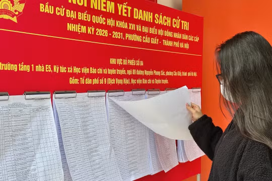 Cử tri trẻ háo hức khi lần đầu thực hiện quyền bầu cử