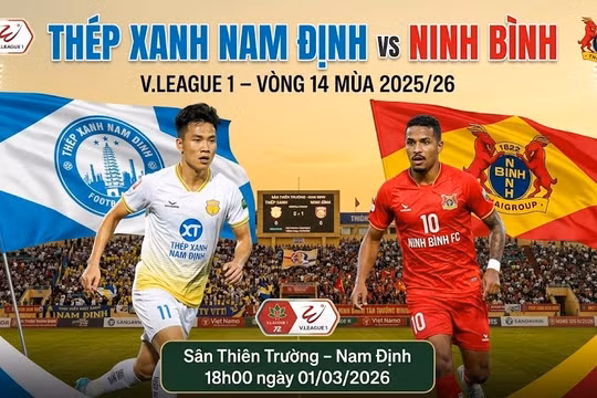 Thép Xanh Nam Định vs Ninh Bình (18h00, 1/3): Link xem trực tiếp, nhận định dự đoán