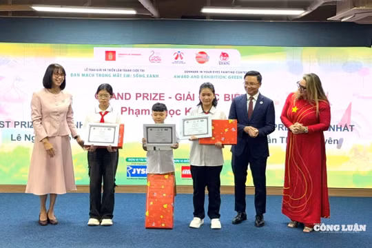Tôn vinh các tài năng nhí tại cuộc thi vẽ tranh 'Đan Mạch trong mắt em'