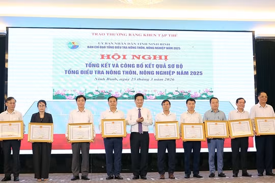 Ninh Bình công bố kết quả sơ bộ Tổng điều tra nông thôn, nông nghiệp năm 2025