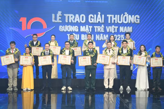 10 gương mặt trẻ Việt Nam tiêu biểu năm 2025 được vinh danh