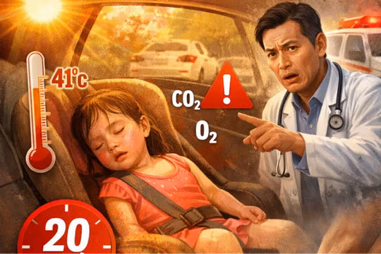 Sau vụ bé gái 2 tuổi tử vong nghi bị bỏ quên, bác sĩ cảnh báo ô tô có thể thành 'lò nướng di động'