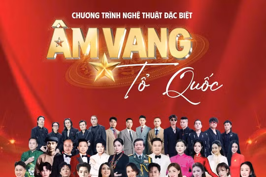 Diễu binh hoành tráng tại Mỹ Đình trước đêm diễn 'Âm vang Tổ quốc'