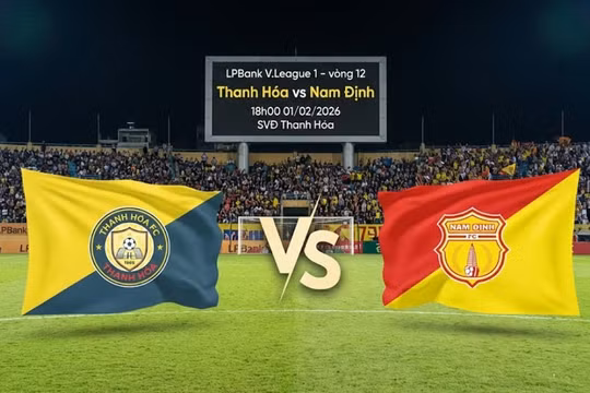 Link xem trực tiếp Thanh Hóa vs Nam Định (18h, 1/2): Nhận định dự đoán đội hình