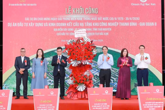 Thái Nguyên: Khởi công 10 dự án trọng điểm với tổng vốn hơn 8.200 tỷ đồng