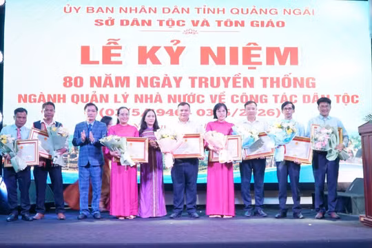Quảng Ngãi: Tôn vinh chặng đường 80 năm ngành quản lý nhà nước về công tác dân tộc