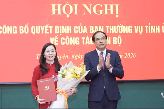 Hiệu trưởng Trường Chính trị tỉnh Thái Nguyên làm Phó Trưởng ban Tổ chức Tỉnh ủy