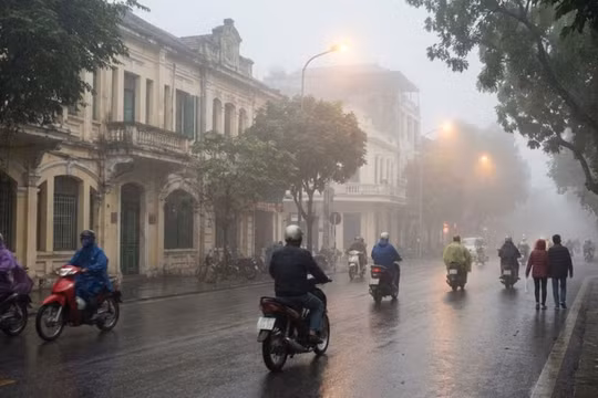 Thời tiết Hà Nội hôm nay (26/1): Trời rét ẩm, AQI ở mức khá cao