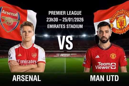 Đội hình xuất phát Arsenal vs MU (23h30, 25/1) – Link xem trực tiếp trận đấu