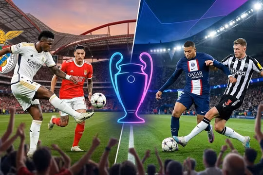 Lịch thi đấu C1 mới nhất: Real Madrid đại chiến Benfica, PSG đòi nợ Newcastle