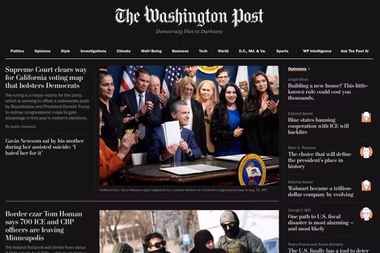 Tờ Washington Post sa thải 1/3 nhân sự, đóng cửa nhiều văn phòng quốc tế