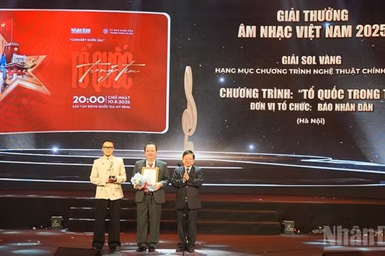 Concert ‘Tổ quốc trong tim’ nhận giải Sol Vàng 2025