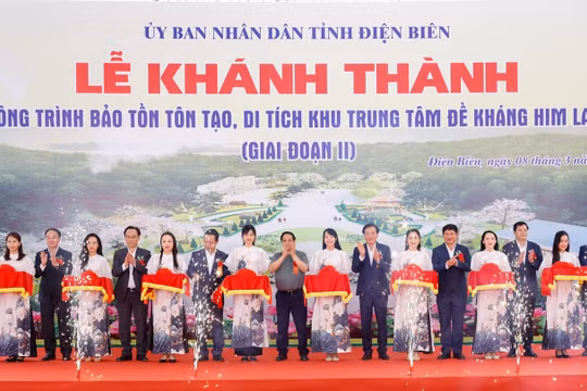 Thủ tướng Phạm Minh Chính dự lễ khánh thành dự án bảo tồn, tôn tạo di tích Him Lam