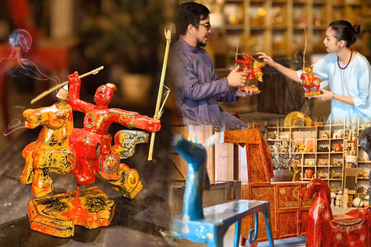 Khi sơn mài đánh thức huyền thoại ngựa 'Gióng'