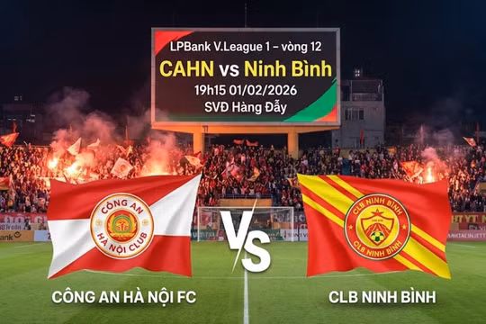 Link xem trực tiếp CAHN vs Ninh Bình (19h15, 1/2): Nhận định dự đoán đội hình