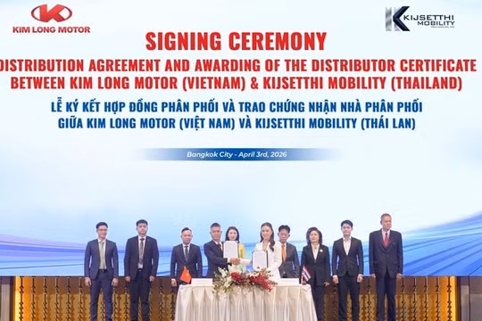 KIM LONG MOTOR khai mở thị trường Thái Lan, dựng mạng lưới phân phối đầu tiên tại Đông Nam Á, gia tăng lợi thế từ nội địa hóa trên 80%