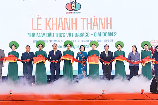 Phó Chủ tịch Quốc hội Nguyễn Thị Thanh dự lễ khánh thành Nhà máy dầu thực vật 1.800 tỷ đồng tại Bắc Ninh
