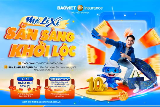 Mở lì xì bảo vệ - Đón lộc an tâm cả năm cùng Bảo hiểm Bảo Việt
