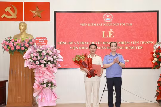 Ông Nguyễn Hoàng Dương giữ chức Viện trưởng Viện KSND tỉnh Hưng Yên