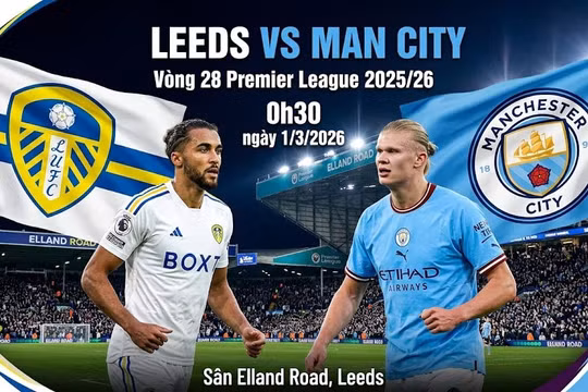 Leeds vs Man City (0h30, 1/3): Link xem trực tiếp, dự đoán nhận định