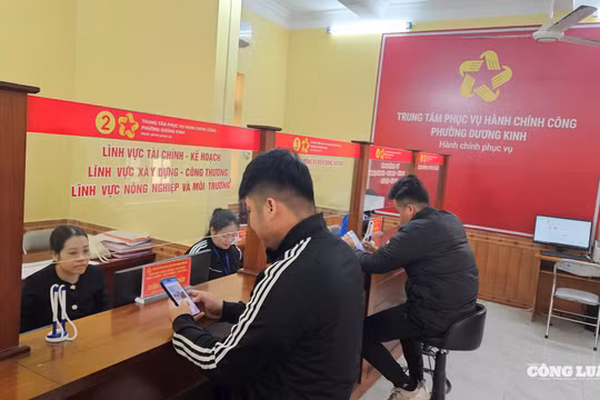 Phường Dương Kinh: Đưa hành chính công về tận tổ dân phố