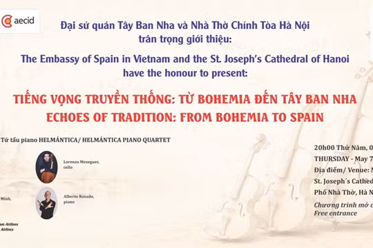 Nhóm Tứ tấu Tây Ban Nha Helmántica sẽ có đêm nhạc miễn phí tại Hà Nội