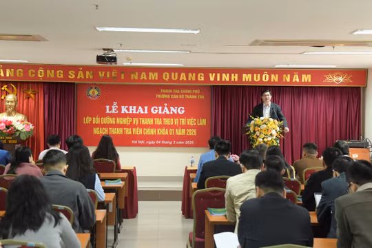 Trường Cán bộ Thanh tra khai giảng lớp bồi dưỡng nghiệp vụ Thanh tra viên chính
