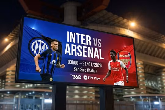 Inter vs Arsenal (3h,21/1): Nhận định, đội hình và link xem trực tiếp