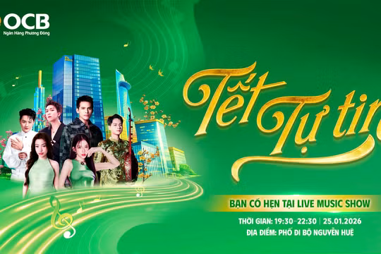 OCB mang đến bản giao thoa âm nhạc dân gian và hiện đại tại “Tết Tự Tin”