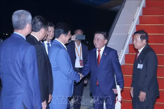 Thường trực Ban Bí thư Trần Cẩm Tú bắt đầu thăm chính thức Vương quốc Campuchia