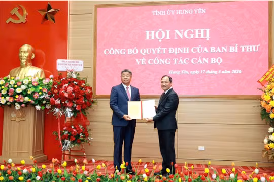 Ông Nguyễn Mạnh Quyền được phân công giữ chức Phó Bí thư Tỉnh uỷ Hưng Yên