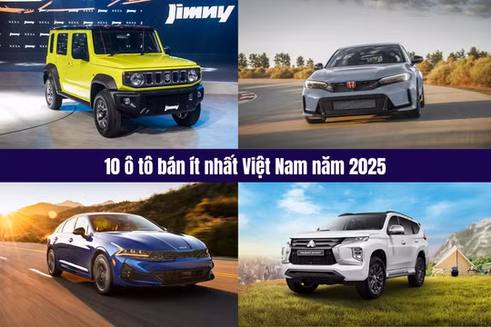 10 ô tô bán ít nhất năm 2025: Loạt mẫu xe đã rút khỏi thị trường